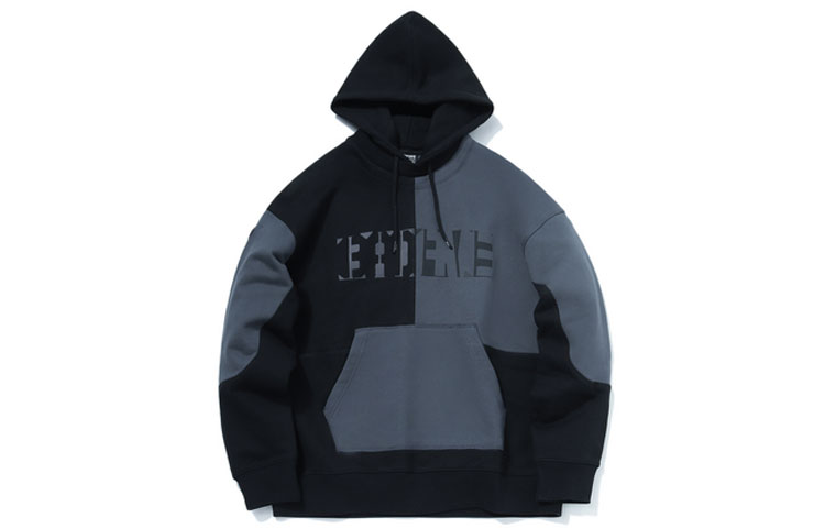 Li-Ning BADFIVE Basketball Hoodie Black Deep Shadow Blue AWDR113-3
