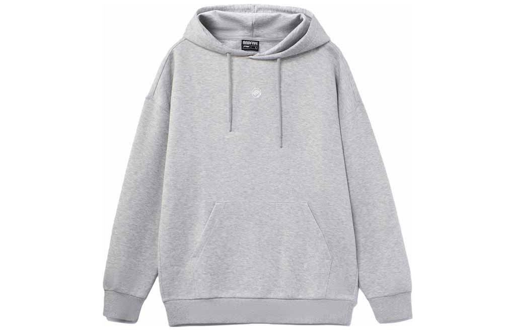 Li-Ning BADFIVE Basketball Hoodie Loose Fit Pullover - Gray AWDR943-3