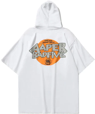 リーニン BADFIVE バスケットボール フーディー ホワイト エイププリント 半袖 AWDR719-2 Lookbook リーニン BADFIVE バスケットボール フーディー ホワイト エイププリント 半袖 AWDR719-2