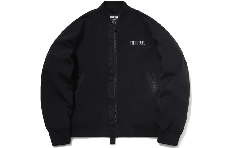 Li-Ning BADFIVE Basketball Jacket Black Casual Sportswear for Men AJDR033-4