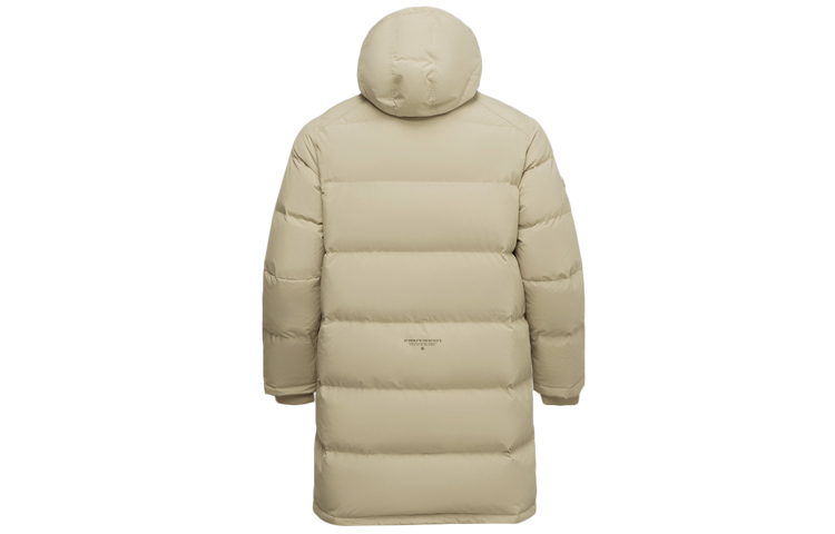 Li-Ning BADFIVE Basketball Long Loose Hooded Down Jacket Winter Khaki AYMQ103-4 圖 3
