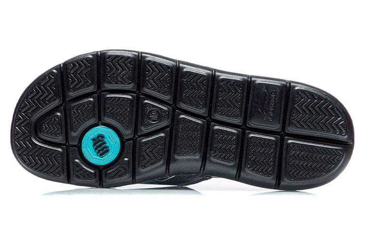 Purchase Li-Ning Badfive Basketbal Slippers ''Zwart Blauw'' ABTR007-4