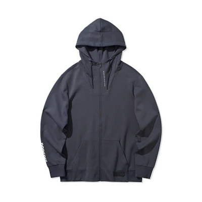 Li-Ning Badfive Basketball Zip-Up Hoodie - Ebony Black AWDQ073-1