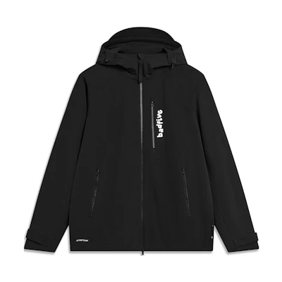 Li-Ning BADFIVE Black Graphic Print Zip Hoodie Jacket AFDT671-3