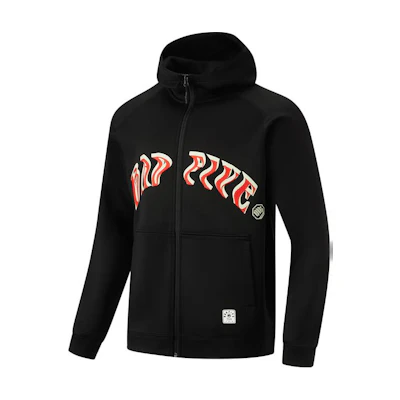 Li-Ning BADFIVE Black Hoodie with Letter Print Design AWDU095-1
