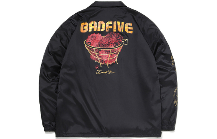 Li-Ning BADFIVE Bloom Letter Print Loose Jacket Men’s Black AJDP671-1