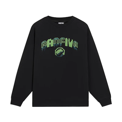 Li-Ning BADFIVE Camouflage Series Unisex Black Crewneck Sweatshirt AWDS655-5