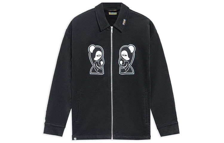 Li-Ning BADFIVE Casual Breathable Printed Short-Sleeve Jacket - Black AFDRA33-1