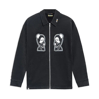 Li-Ning BADFIVE Casual Breathable Printed Short-Sleeve Jacket - Black AFDRA33-1
