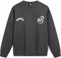 Li-Ning BADFIVE Casual Crewneck Sweatshirt Obsidian Gray AWDU091-6 Li-Ning BADFIVE Casual Crewneck Sweatshirt Obsidian Gray AWDU091-6