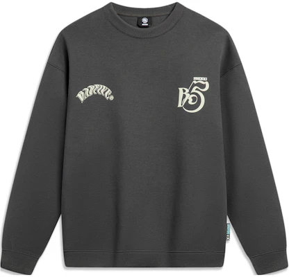 李寧 BADFIVE 休閒圓領長袖運動衫 黑曜灰 AWDU091-6 Buy 李寧 BADFIVE 休閒圓領長袖運動衫 黑曜灰 AWDU091-6