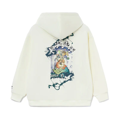 Li-Ning BADFIVE Chang'an Youth Embroidered Hoodie Unisex White AWDRF91-3
