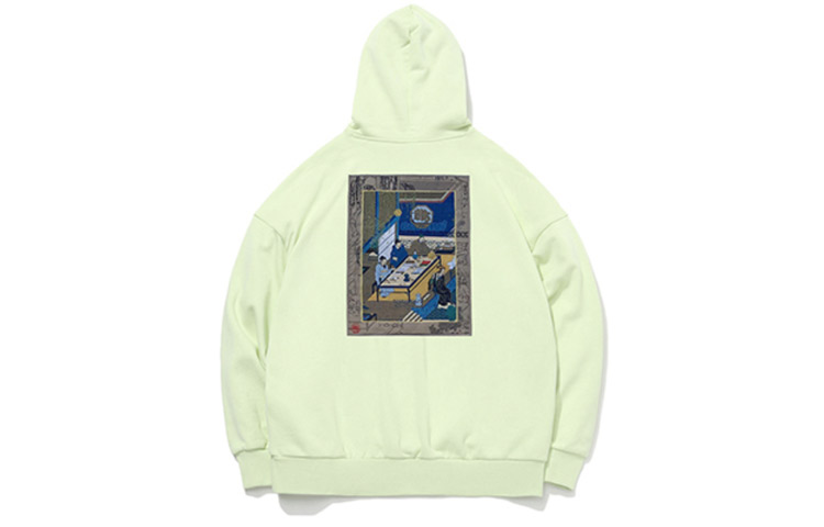 Lookbook Li-Ning BADFIVE Changan Pullover Hoodie - Fruit Pink Green AWDQB45-2