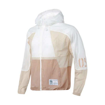 Li-Ning BADFIVE Colorblock Hooded Jacket Men’s White AFDQ373-1