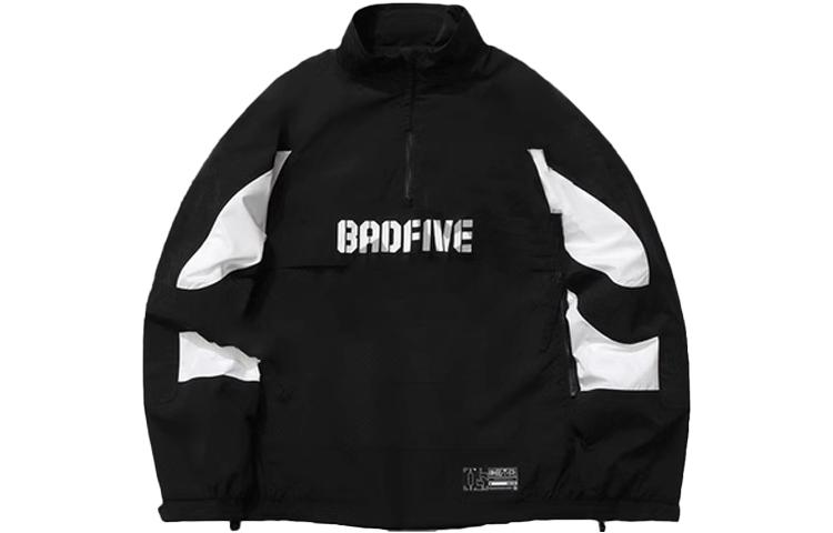 Li-Ning BADFIVE Colorblock Letter Print Pullover Hoodie Black () AFDS269-2