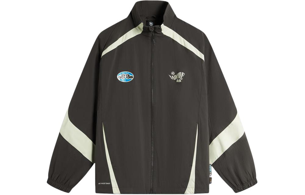 Li-Ning BADFIVE Colorblock Lightweight Sports Jacket Men Obsidian Gray. AFDU069-5