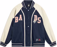Li-Ning BADFIVE Colorblock Loose Fit Baseball Jacket Navy Blue AFDT437-4 Li-Ning BADFIVE Colorblock Loose Fit Baseball Jacket Navy Blue AFDT437-4