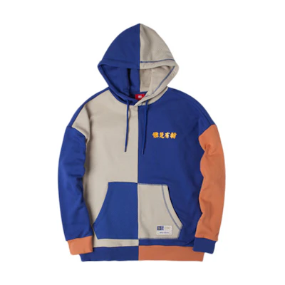 Li-Ning BADFIVE Colorblock Pullover Hoodie Bright Blue () AWDQ613-1