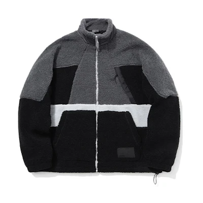 Li-Ning BADFIVE Colorblock Stand Collar Jacket Gray AFDQ755-2