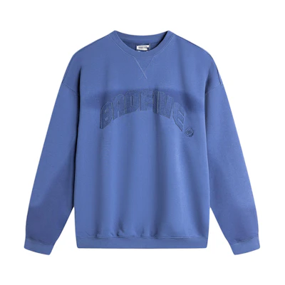 Li-Ning BADFIVE Crewneck Oversized Knit Sweatshirt Sea Salt Blue AWDU717-1