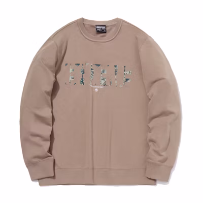 Li-Ning BADFIVE Crewneck Pullover Sweatshirt Gingerbread Brown AWDR091-5
