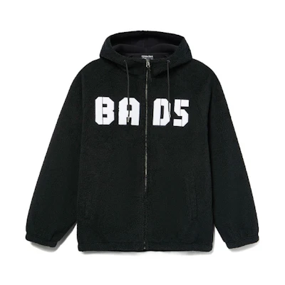 Li-Ning BADFIVE Fleece-Lined Loose Knit Cardigan Jacket Black Men’s AFDR733-5