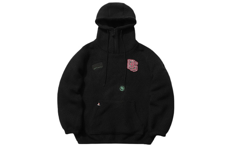 Li-Ning BADFIVE Fleece Pullover Sweatshirt Black AWBR003-2