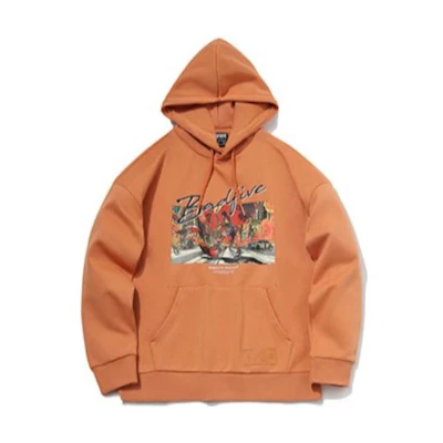 Li-Ning BADFIVE Fleece Pullover Sweatshirt Men’s Cartoon Print Brown AWDR099-2