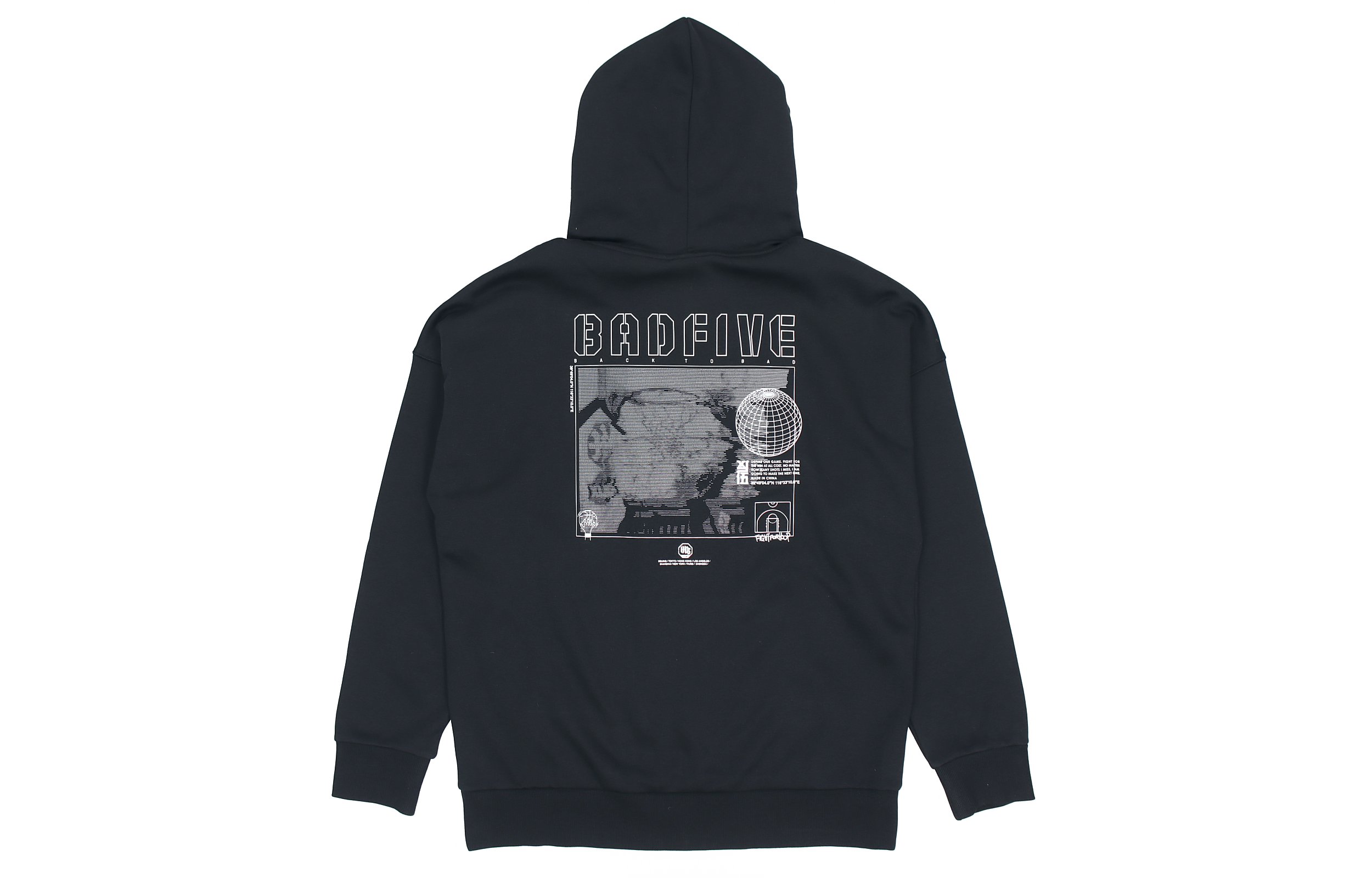 Li-Ning BADFIVE Fleece Pullover Sweatshirt Standard Black AWDQ767-3