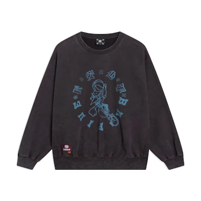 Li-Ning BADFIVE Graphic Crewneck Loose Sweatshirt Unisex Brown AWDSG49-3