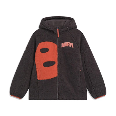 Li-Ning BADFIVE Graphic Print Fleece Hoodie Jacket for Men AFDT665-3