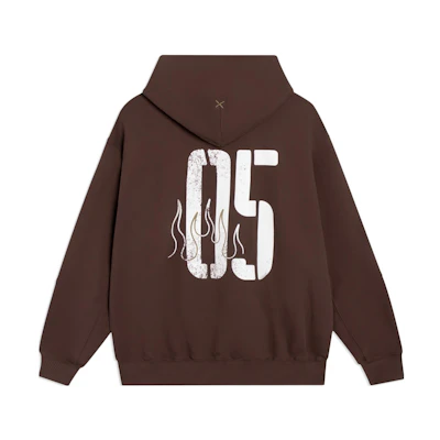 Li-Ning BADFIVE Hoodie Beige Unisex with Graphic Print Loose Fit AWDSH75-4