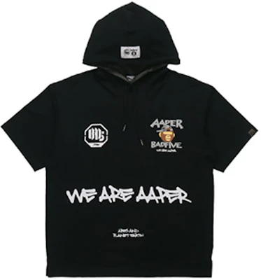 Li-Ning BADFIVE Hoodie Lengan Pendek Hitam Ape Print Tema Taktikal AWDR719-1 Order Li-Ning BADFIVE Hoodie Lengan Pendek Hitam Ape Print Tema Taktikal AWDR719-1