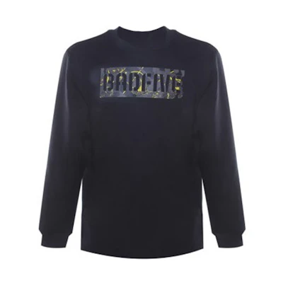 Li-Ning BADFIVE Letter Print Fleece Sweatshirt Unisex Black Casual Sportswear AWDRB91-1