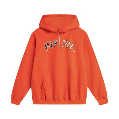Li-Ning BADFIVE Letter Print Hoodie Pullover - Phoenix Orange AWDU087-8