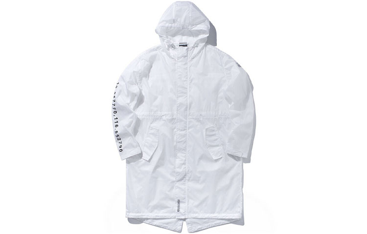 Li-Ning BADFIVE Letter Print Hoodie Windbreaker Jacket White () AFDP101-1