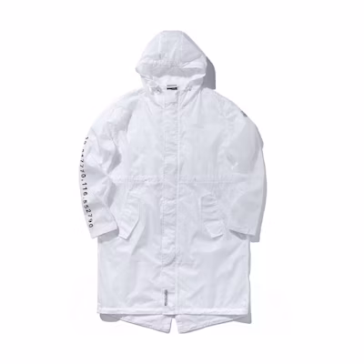 Li-Ning BADFIVE Letter Print Hoodie Windbreaker Jacket White () AFDP101-1