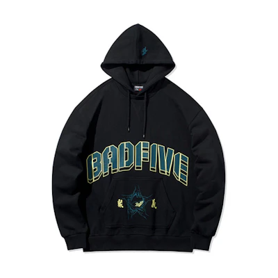 Li-Ning BADFIVE Loose Fit Pullover Hoodie Black AWDQ995-3