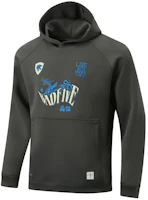 Li-Ning BADFIVE Obsidian Gray Letter Print Loose-Fit Hoodie Mens AWDU083-8 Li-Ning BADFIVE Obsidian Gray Letter Print Loose-Fit Hoodie Mens AWDU083-8