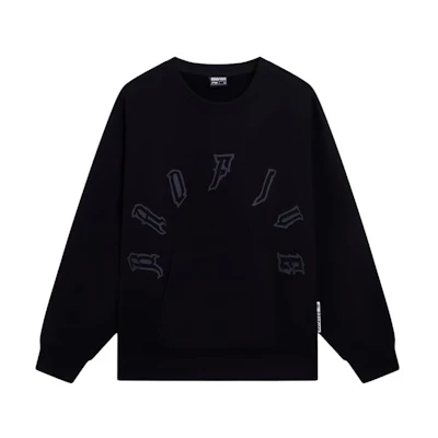 Li-Ning BADFIVE Oversized Crewneck Sweatshirt Unisex Black AWDT095-2