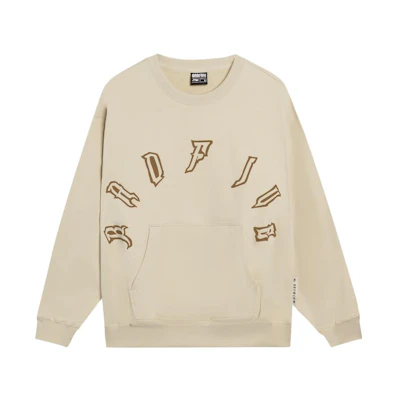 Li-Ning BADFIVE Oversized Crewneck Sweatshirt Unisex - Light Beige AWDT095-4