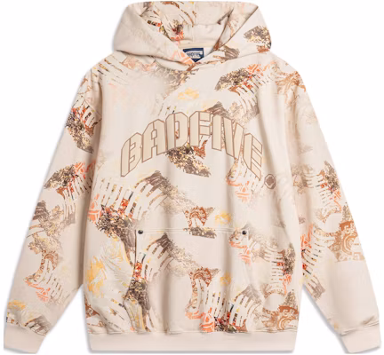 Li-Ning BADFIVE Oversized Printed Hoodie Mist Khaki AWDU719-2 Buy Li-Ning BADFIVE Oversized Printed Hoodie Mist Khaki AWDU719-2