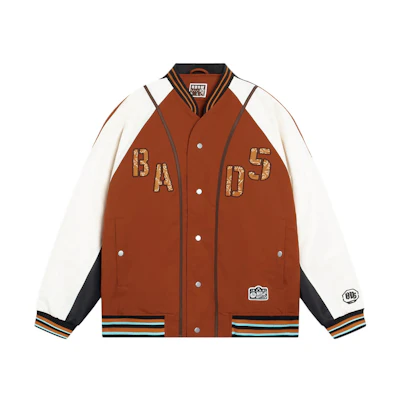 Li-Ning BADFIVE Patchwork Embroidered Long-Sleeve Jacket Tea Red AJMS139-1