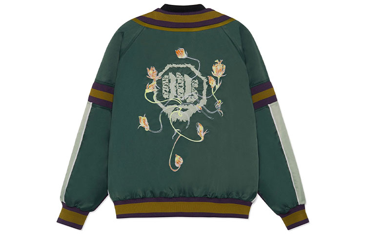 Lookbook Li-Ning BADFIVE Printed Button-Up Jacket White/Manor Green AJMS011-1