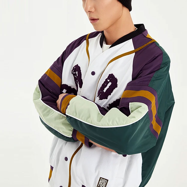 Purchase Li-Ning BADFIVE Printed Button-Up Jacket White/Manor Green AJMS011-1