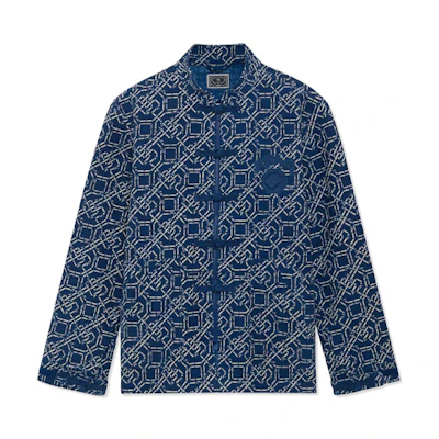 Li-Ning BADFIVE Printed Loose Jacket Blue - Sportswear AFDR883-1
