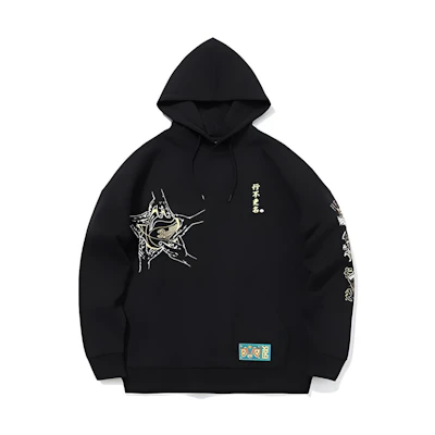 Li-Ning BADFIVE Pullover Hoodie Loose Fit Black AWDQ993-2