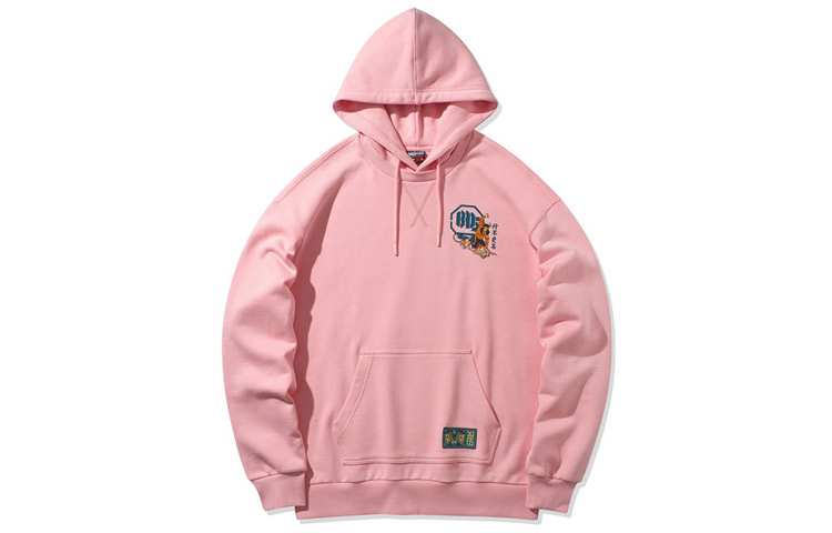 Li-Ning BADFIVE Pullover Hoodie Loose Fit Pink Butterfly AWDQ995-2