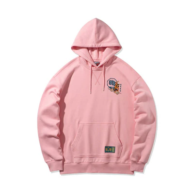 Li-Ning BADFIVE Pullover Hoodie Loose Fit Pink Butterfly AWDQ995-2