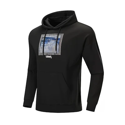 Li-Ning BADFIVE Pullover Printed Hoodie Black AWDP359-2